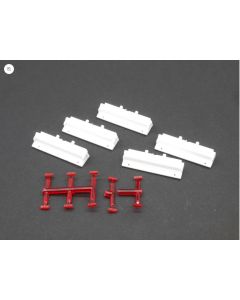  Heck Schubbodenauflieger, weiss 5x 