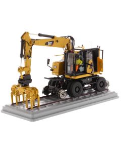 CAT M323F Railroad Wheeled Cat Yellow